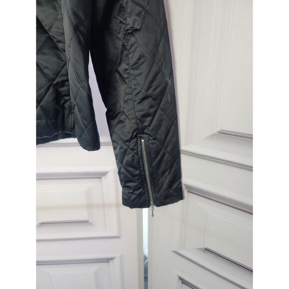 EXPRESS BLACK QUILTED ZIPPER DETAIL WOMEN'S MOTO JACKET - 14 JUNIORS (M) WOMENS - Picture 9 of 9